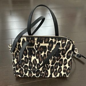 Kate Spade leopard print purse, good used condition